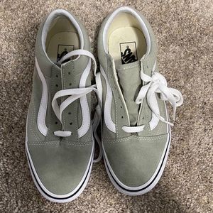 Desert Sage old skool vans - womens 7.5 / men’s 6